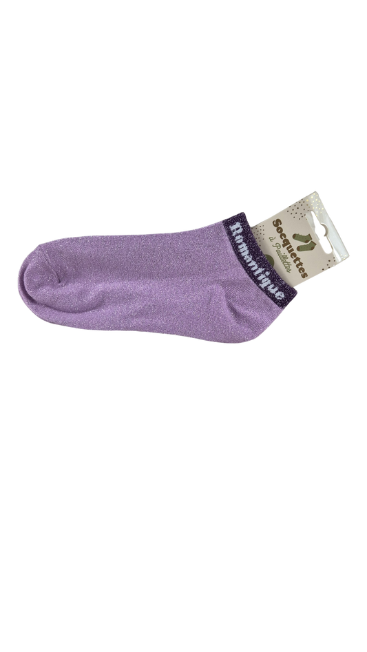 Socquettes à paillettes "romantique"