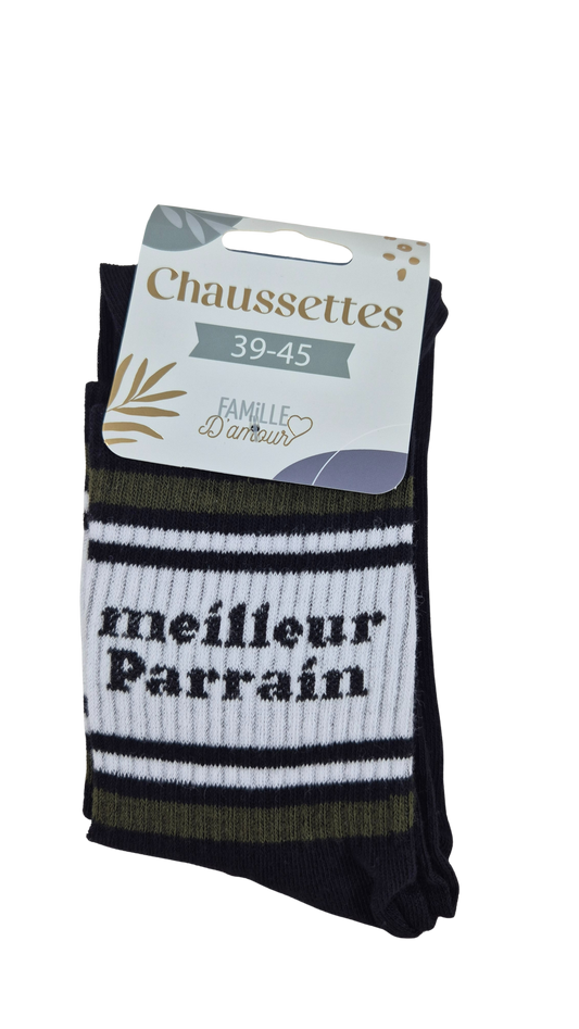 Chaussettes "meilleur parrain"