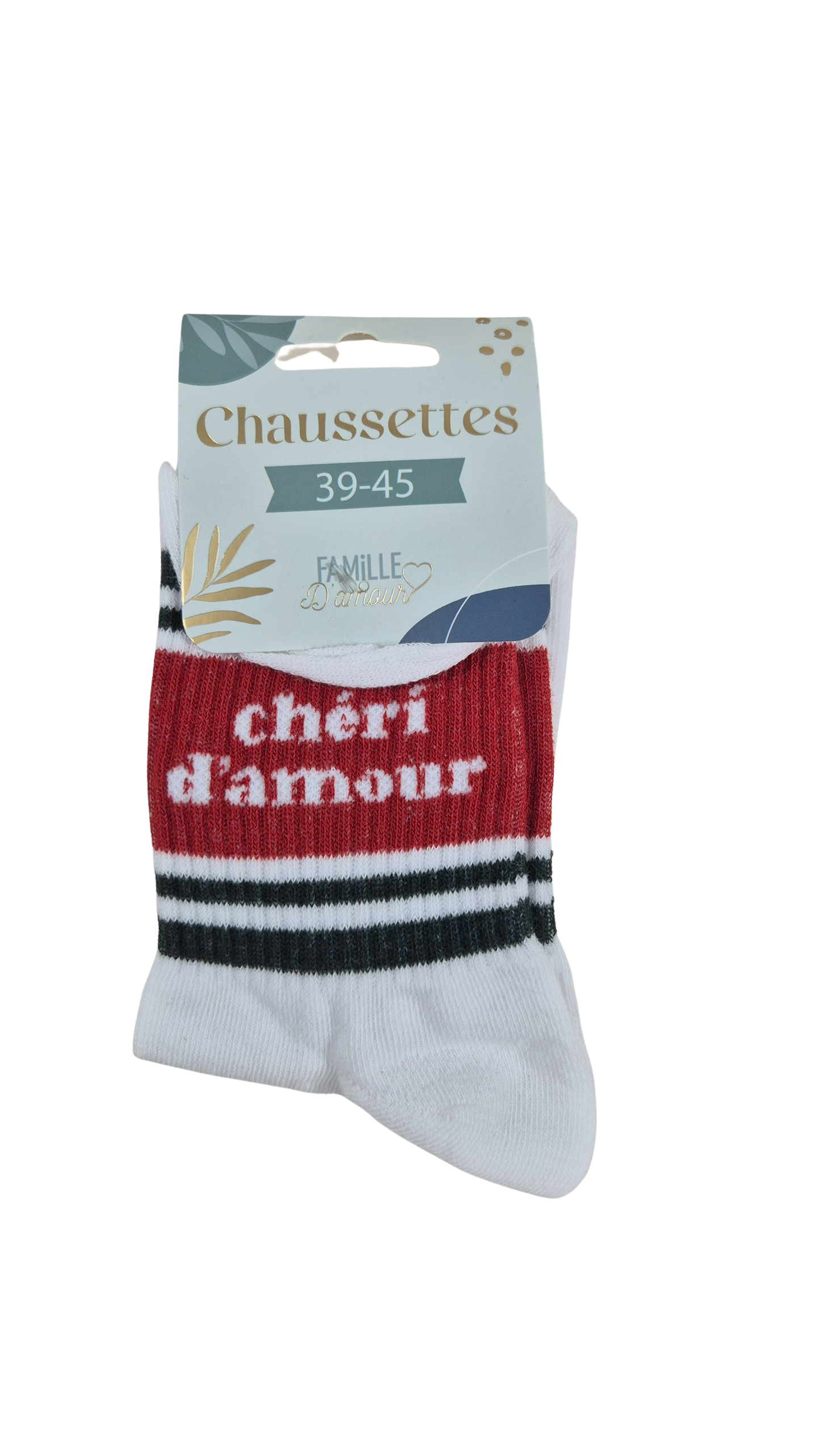 Chaussettes "chéri d'amour"