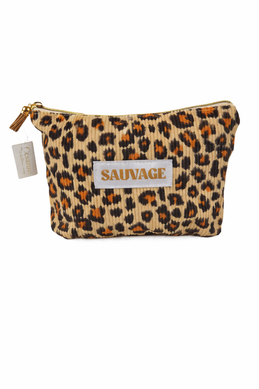 Pochette léopard "sauvage"