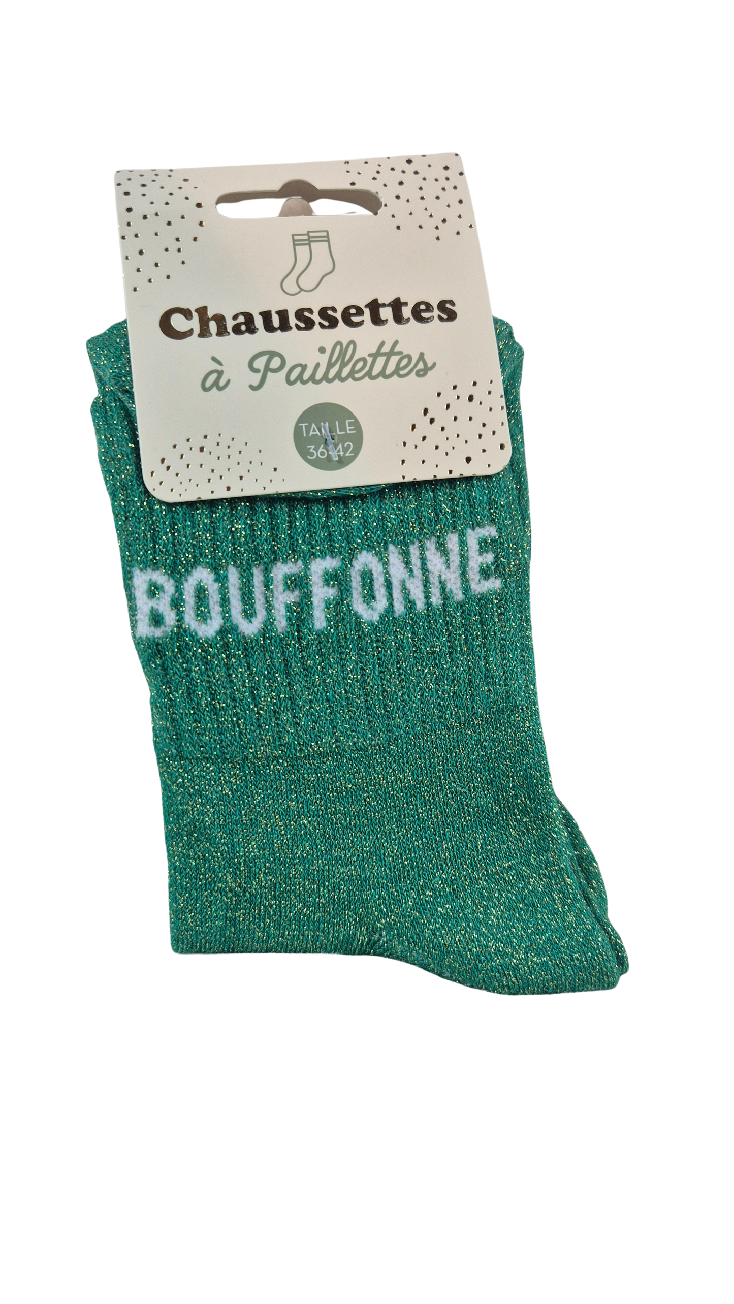 Chaussettes à paillettes "bouffonne"