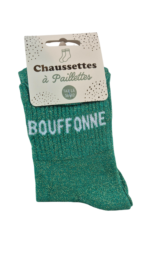 Chaussettes à paillettes "bouffonne"