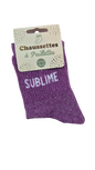 Chaussettes à paillettes "sublime"